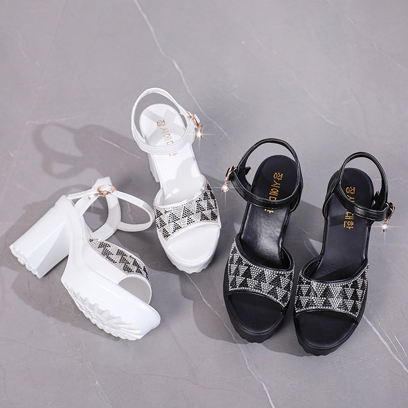 wqa-7040 sepatu heels wanita import fashion sandal heels 0407 wanita import terkiniian cantik