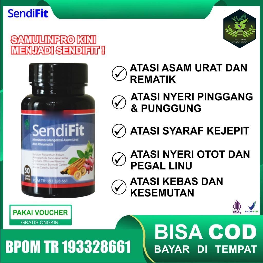 Sendifit Sehat Sendi Asli 100% Original Obat Herbal Untuk Mengatasi Asam Urat Rematik Sendi dan Tulang ORIGINAL