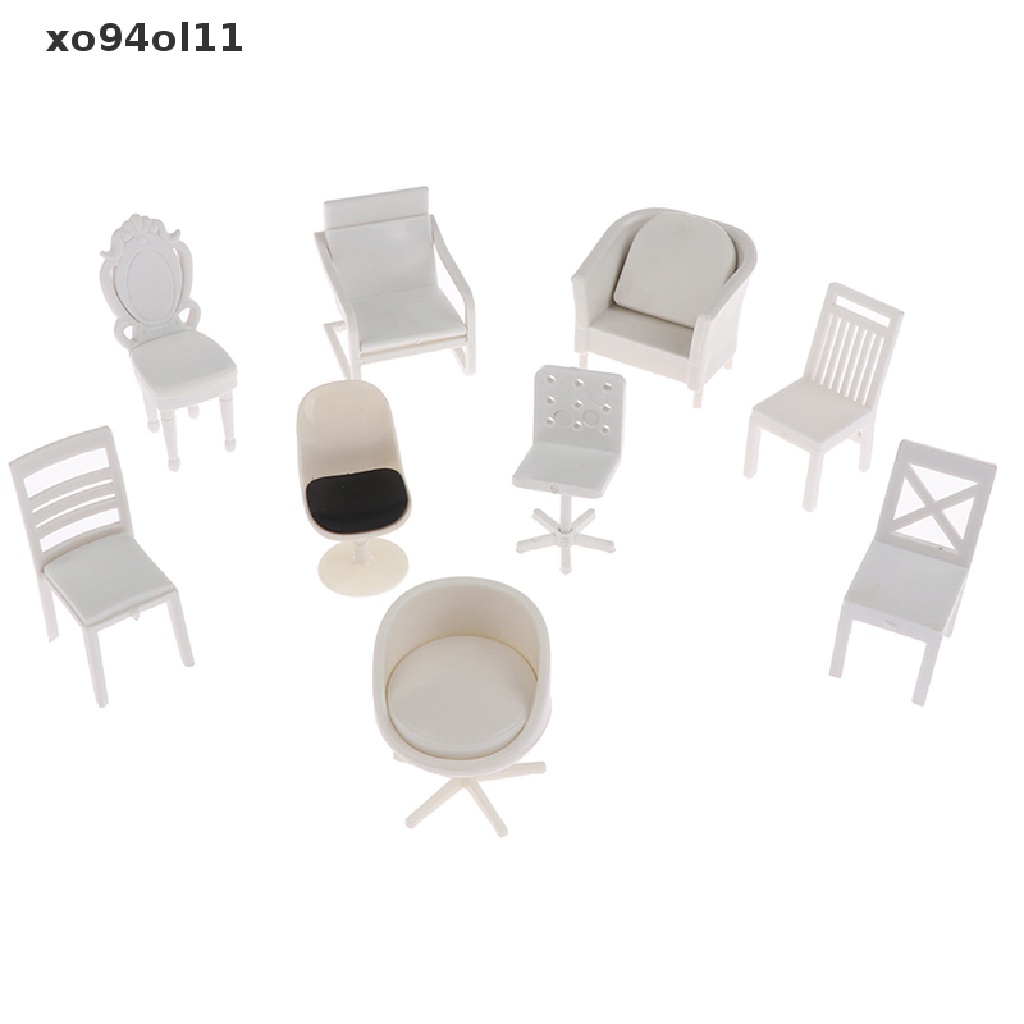 Xo 1: 20rumah Boneka Miniatur Furniture Kursi Sofa Stool Model Boneka Dekorasi Rumah Mainan OL