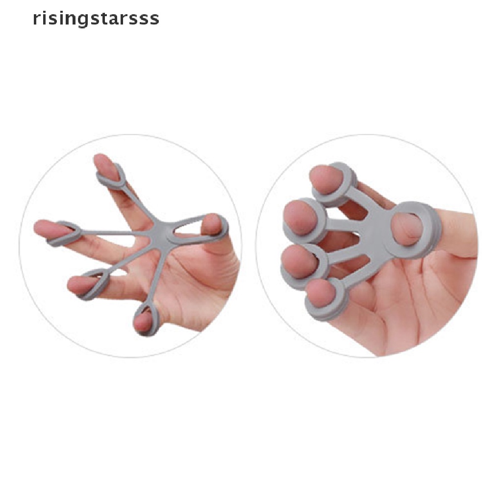 Rsid Span-new Silicone Hand Expander Finger Hand Grip Finger Training Tandu Trainer Kekuatan Resistance Band Latihan Pergelangan Tangan Fitness Jelly