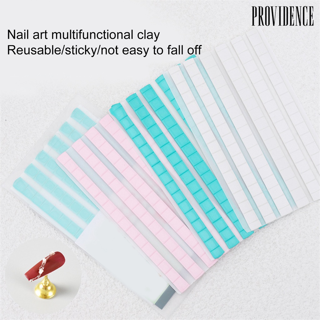 Providence Nail Art Clay 96kisi Bagus Lengket Fleksibel Reusable Removable Lem Perekat Kuku Clay Sticky Tack Dempul Nail Salon Supply