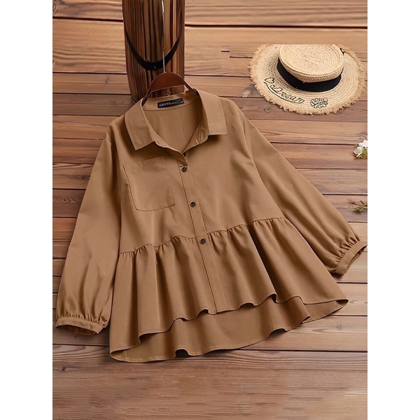 Mota Blouse Kemeja Wanita Big Size Blouse Jumbo Over Size Ukuran S M L XL 2XL 3XL 4XL XXL XXXL XXXXL 2L 3L 4L 5L Kemeja Casual Korea