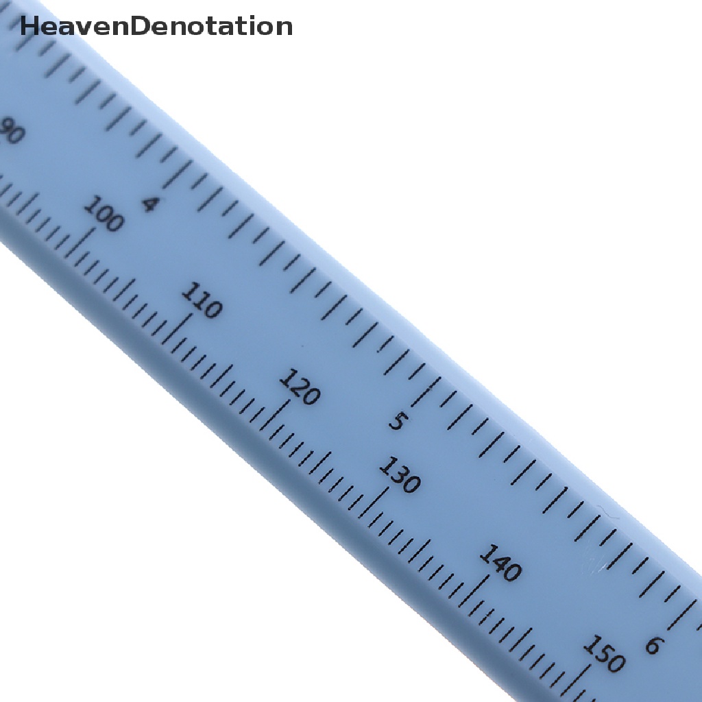 [HeavenDenotation] 0-150mm Skala Penggaris Ganda Plastik Vernier caliper Ukur Siswa Alat Penggaris HDV