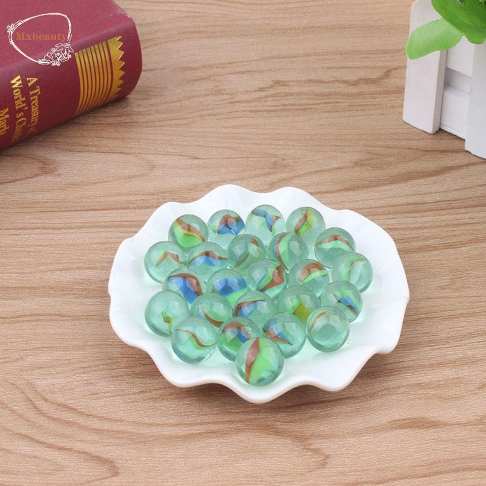 Mxbeauty Kaca Kelereng Cream Konsol Game Bola Mainan Kelereng Tepuk Mainan Anak Outdoor Bermain Glass Beads Bounce Ball