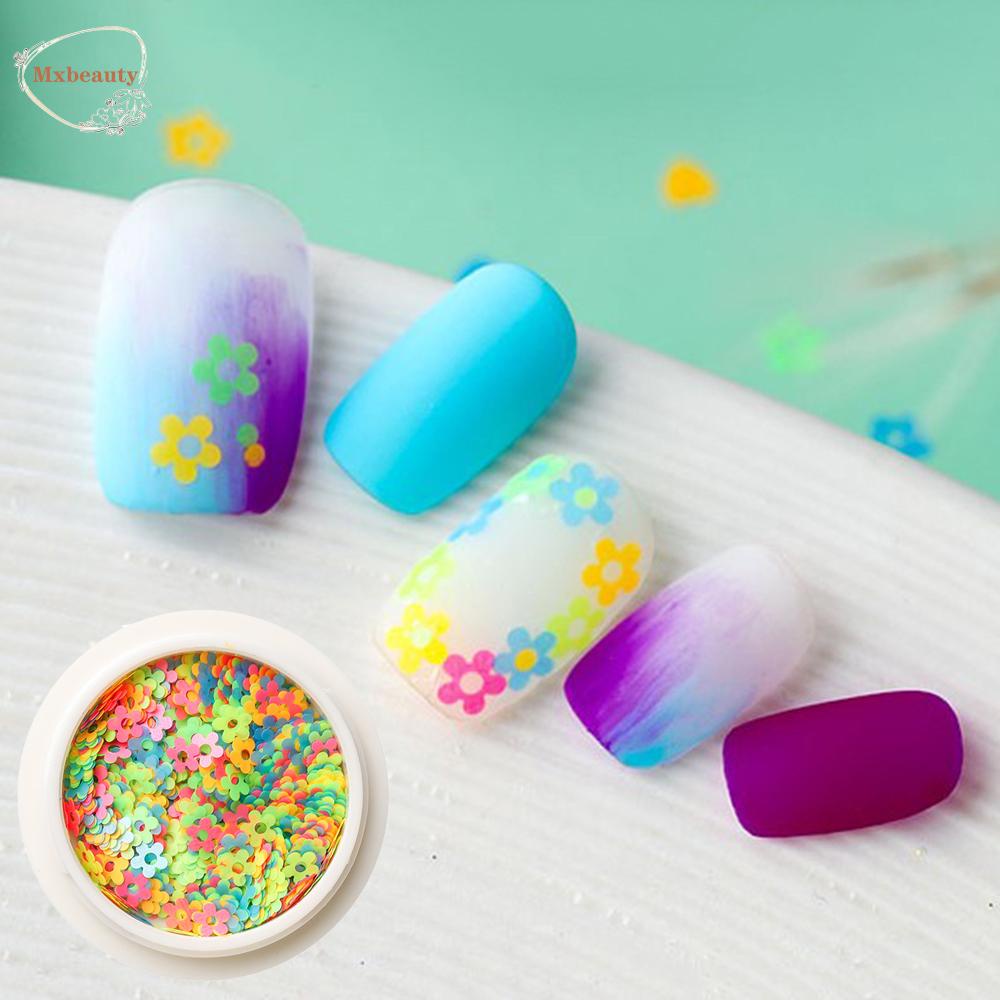 Mxbeauty Nail Art Sequin Berbagai Bentuk Payet Tidak Teratur Berbentuk Hati Dekorasi Nail Art DIY