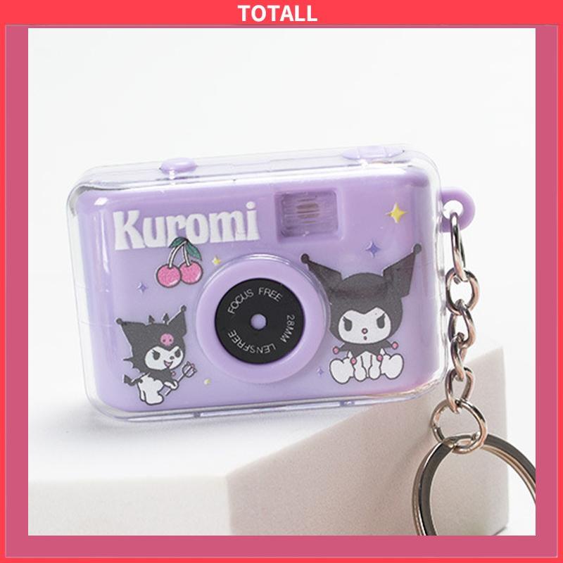 COD Sanrio Anak Mini Kamera emitting Liontin Kamera Kecil Gantungan Kunci Pendant Kuromi Melody Cinnamoroll Mainan Kamera-Totall