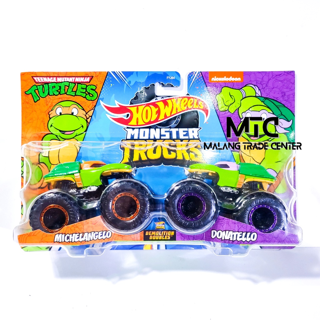 Monster Trucks Demolition Doubles Michelangelo VS Donatello