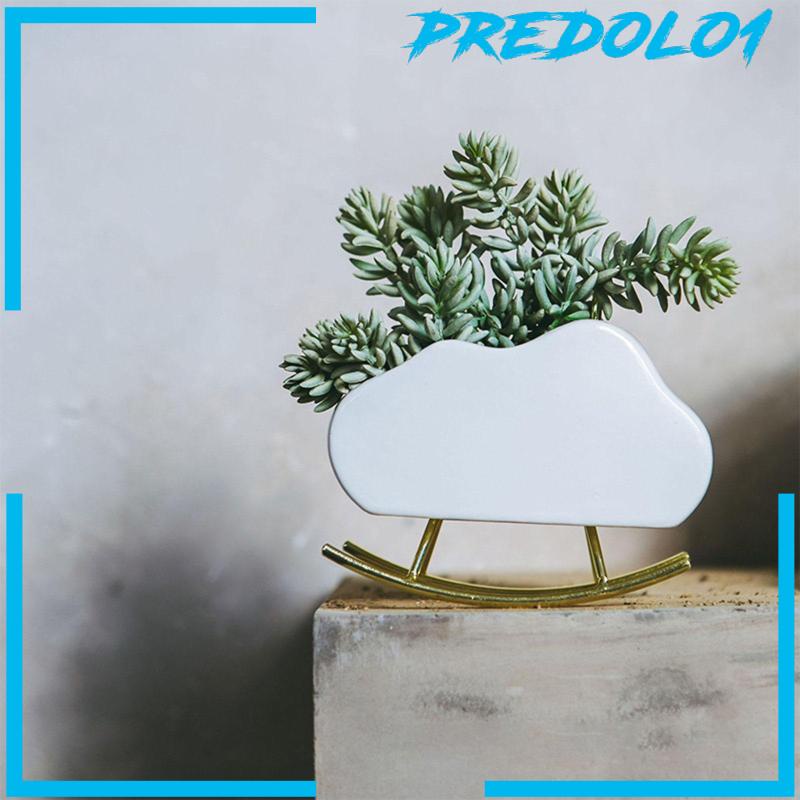 [Predolo1] Ornamen Pot Tanaman Sukulen Nordic Pot Bunga Keramik Untuk Desktop