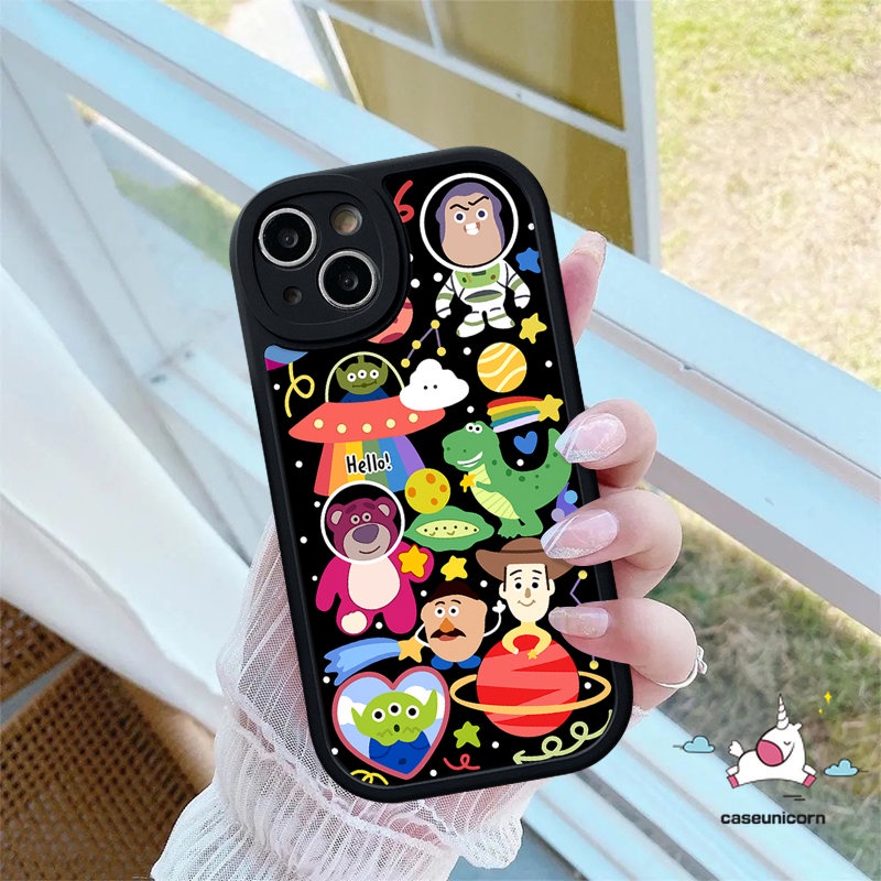 Casing Soft Case Untuk Infinix Hot 10s 11 10T 11s 10 9 Play Smart 6 5 Hot 11 10T 10 Lite 10s 11s Infinix Note 8 Lovely Toy Story Kartun Lucu Strawberry Bear Manyo Tpu Cover
