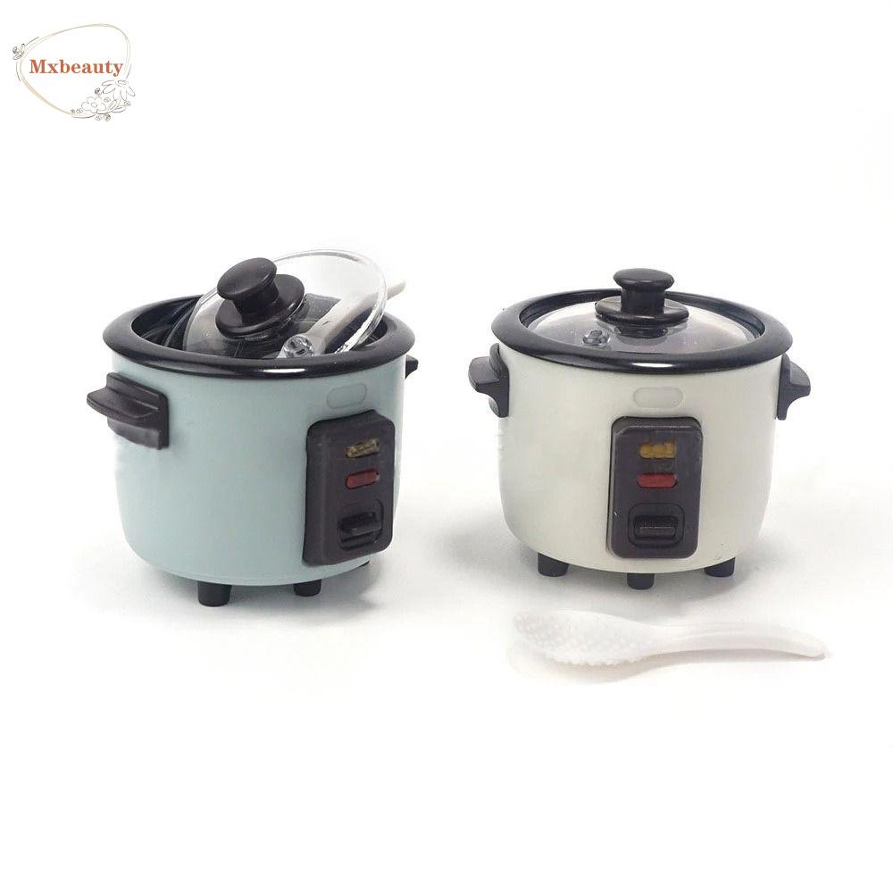 Mxbeauty Simulasi Rice Cooker Dekorasi Pemandangan1Per6 Skala Rumah Boneka Miniatur Mainan Rumah Furniture Mainan Aksesoris Rumah Boneka Model Cooker