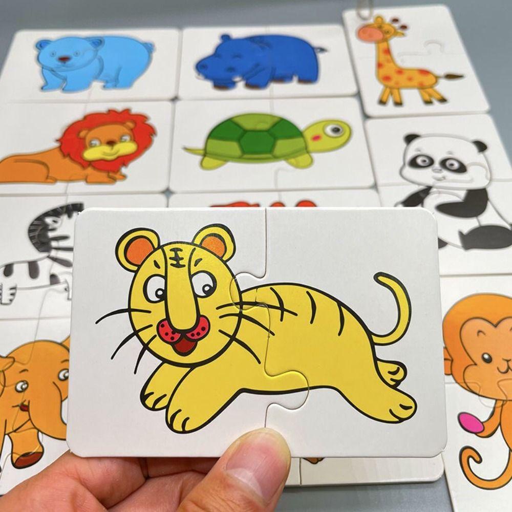 Quinton Puzzle Card Mainan Kognitif Anak Bayi Mainan Belajar Permainan Kartu Match Game Puzzle Toys