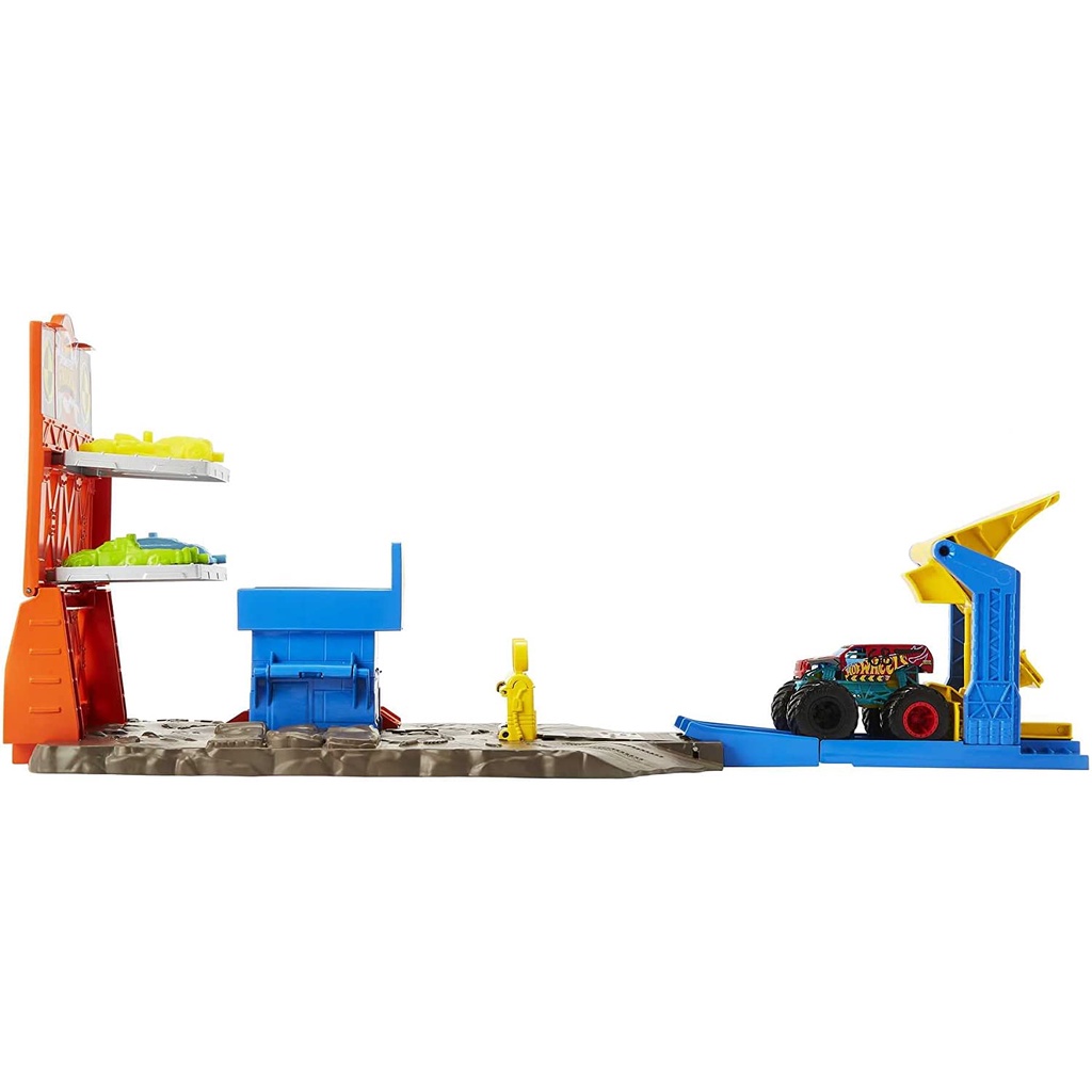 Hot Wheels Monster Trucks Track Blast Station Play Set