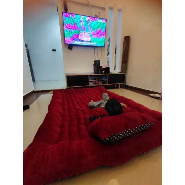 (Realpict) PROMO 4.4 Kasur menul Jumbo 200x170x10 dan 180x140x10-12 super tebal kurniasindo / kado p