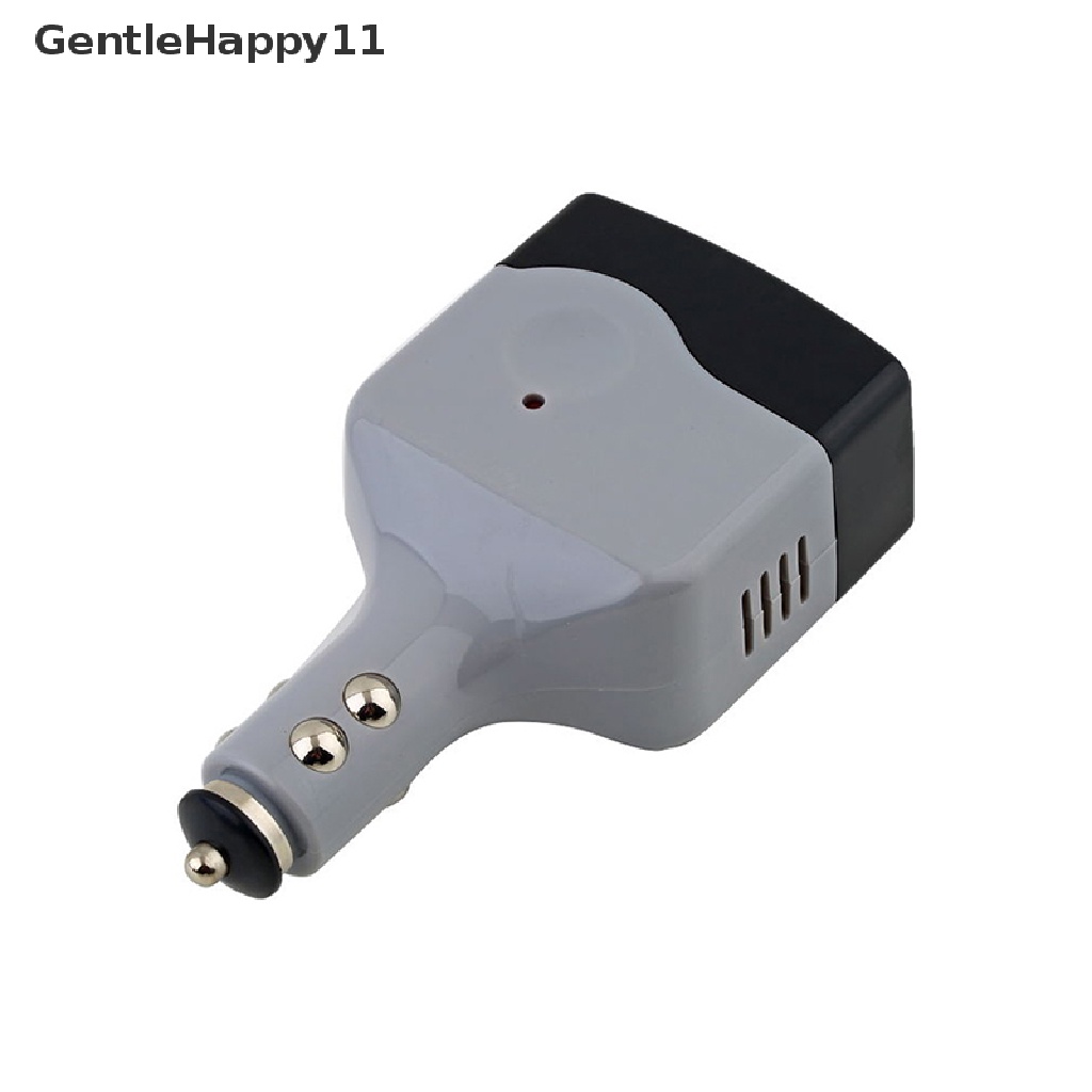 Gentlehappy Adaptor Inverter Converter Handphone Mobil DC 12V/24V Ke AC 220V Charger Power+USB id