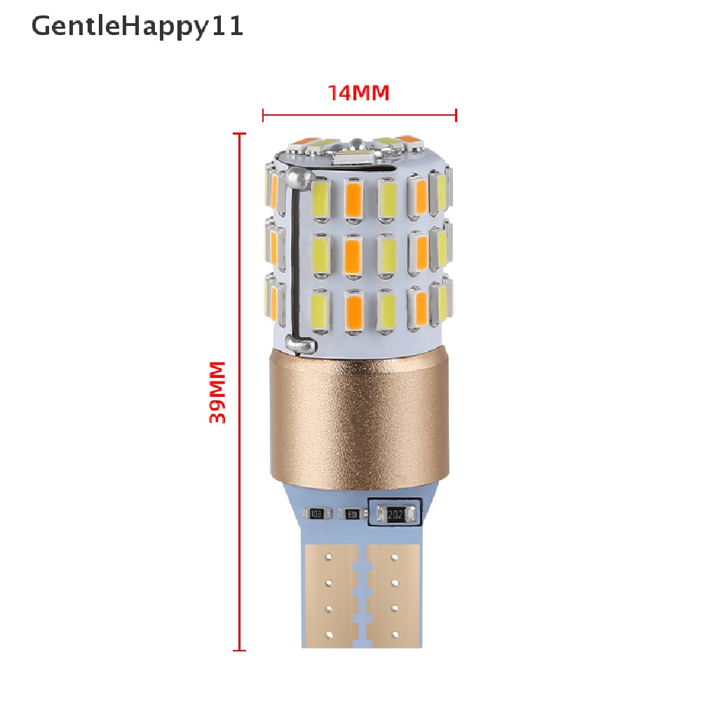 Gentlehappy Lampu Sein Mobil Motor LED Dual Mode T10 Signal/Lampu Taman Warna Amber-Putih id