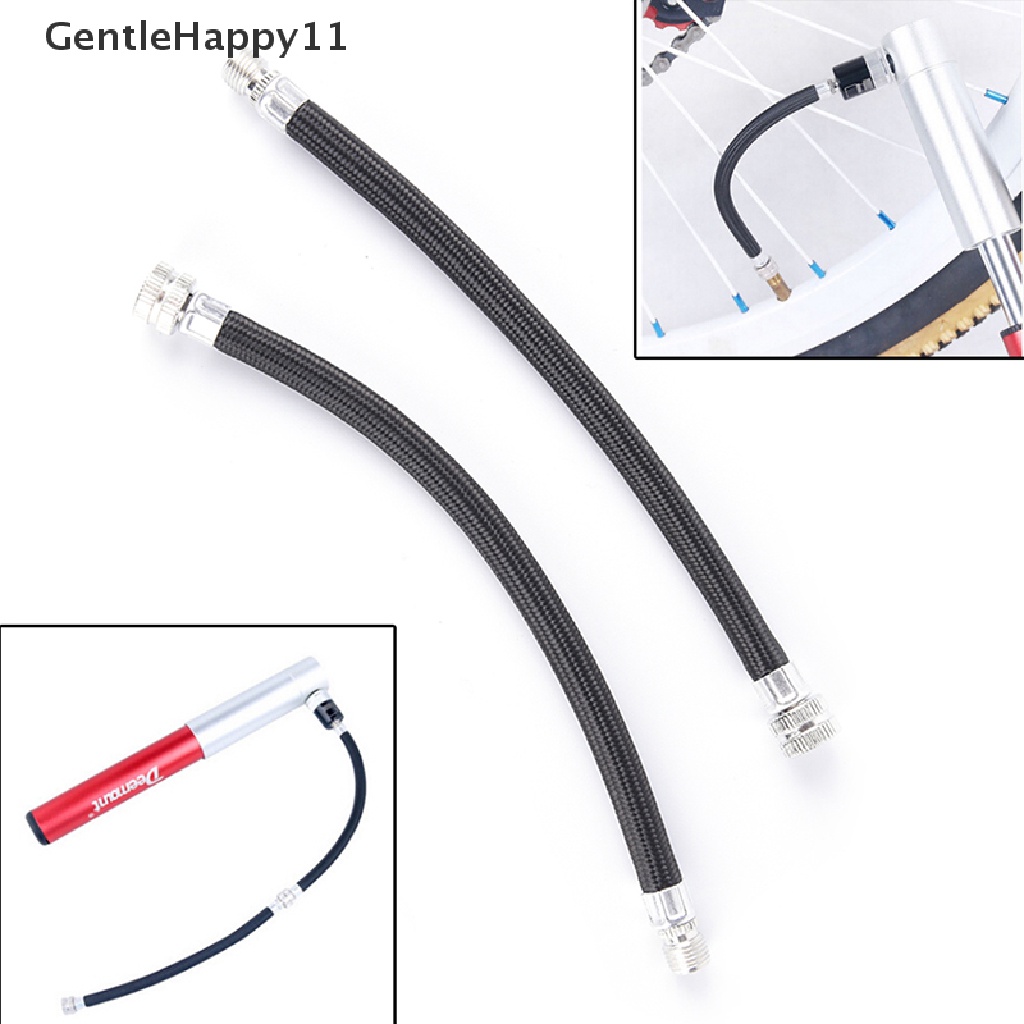 Gentlehappy 2PCS Selang Ekstensi Pompa Sepeda Inflator Tabung Pipa Cord 150psi schrader Valve id