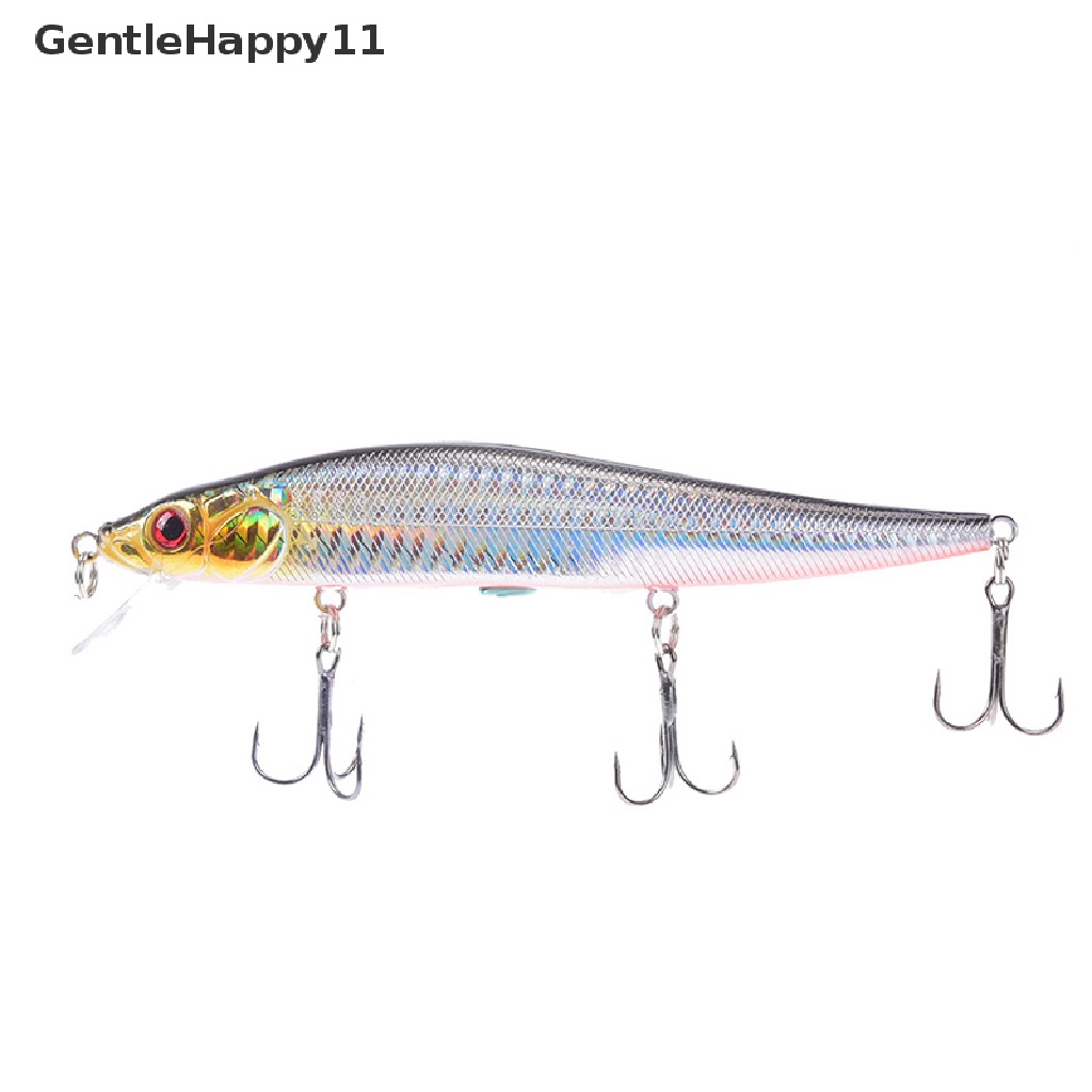 Gentlehappy 1pc 14cm/23g Ikan Kecil Umpan Pancing Plastik s Keras Umpan Pancing Kait  Id