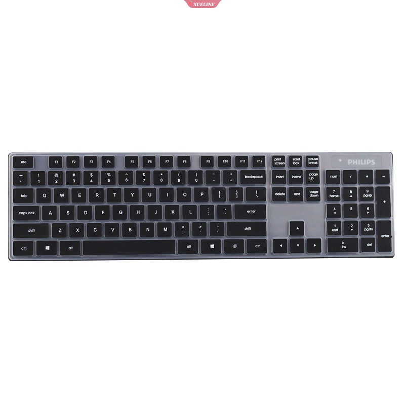 Philips SPT6315 Penutup Keyboard Komputer Desktop Silikon Tahan Air Film Pelindung Kulit Jernih Shell Film Pelindung Tahan Debu [ZXL]