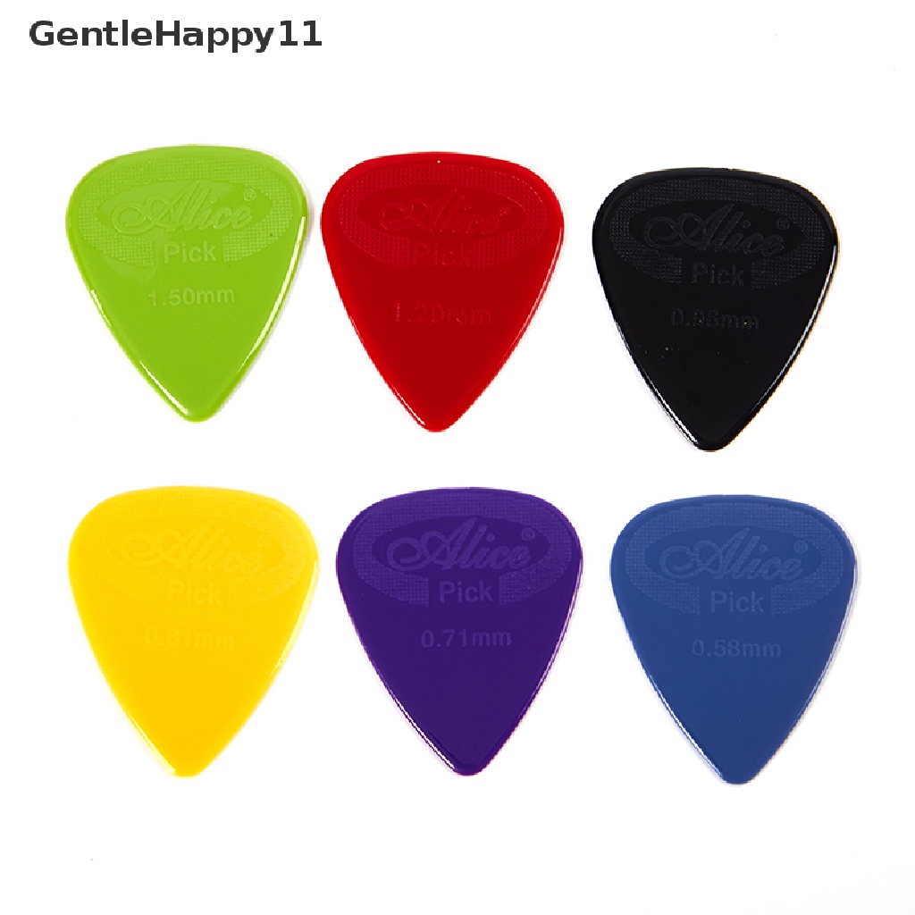 Gentlehappy 10buah Alice Guitar Pick Non-slip Nylon Mediator Akustik Gitar Elektrik id