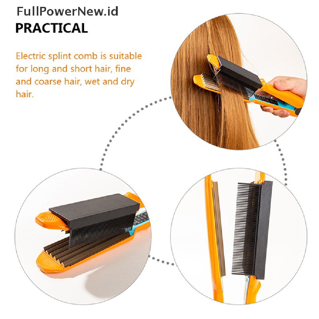 Power Women Straightening Comb Attachment Cocok Meluruskan Rambut Flat Iron Compact ID