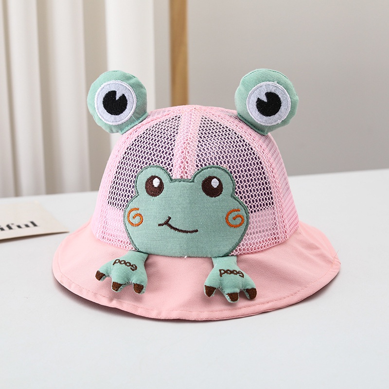 Topi Baskom Anak Kartun Kodok, Topi Nelayan, Topi Musim Panas