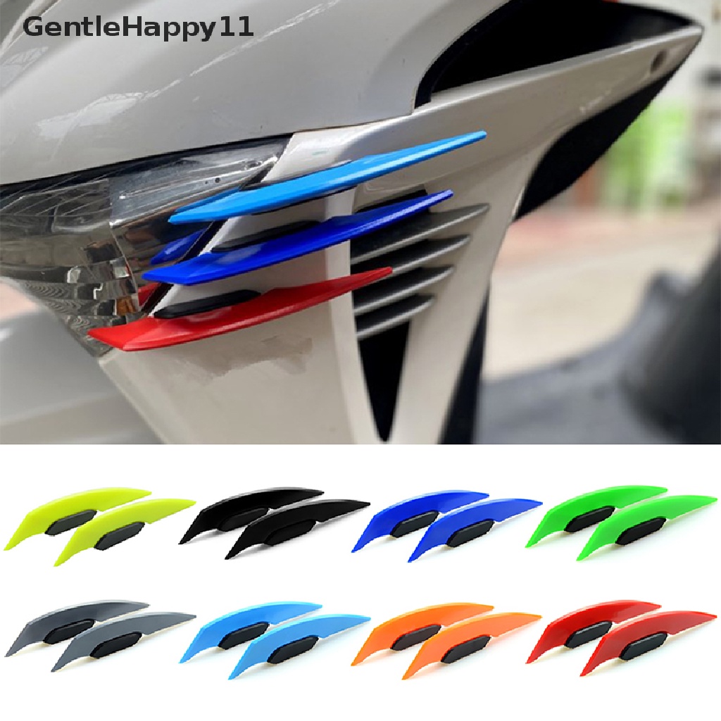 Gentlehappy 1pasang Universal Motor Winglet Aerodinamis Spoiler Dynamic Wing Sticker id