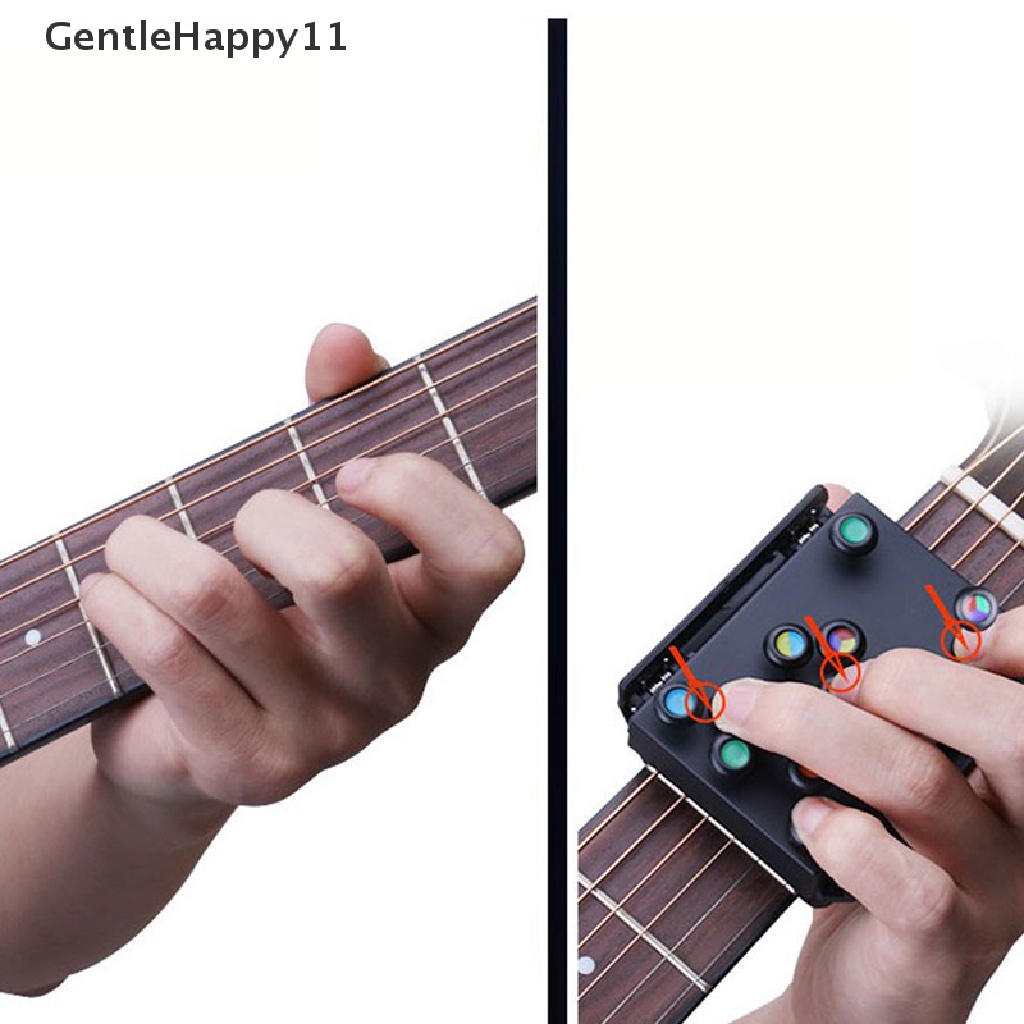 Gentlehappy 21kord Gitar Alat Bantu Mengajar Pemula Sistem Gitar Trainer Latihan Chord Tool id