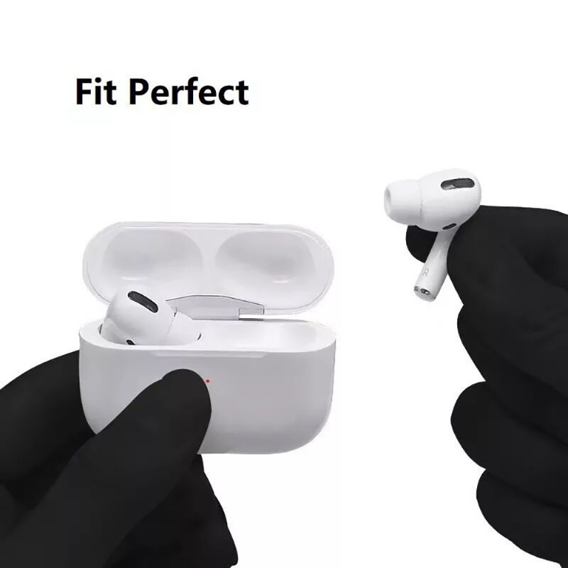 3pasang Eartips Silikon Halus Cocok Lembut Nyaman Silikon Pengganti Headphone Earplug Kompatibel Untuk AirPods Pro/Pro2 Earphone Bluetooth Nirkabel