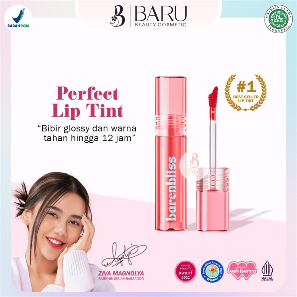 Barenbliss Peach Makes Perfect Lip Tint | Korea Lip Gloss | Lip Tint | Perawatan Bibir | Kosmetik Bi