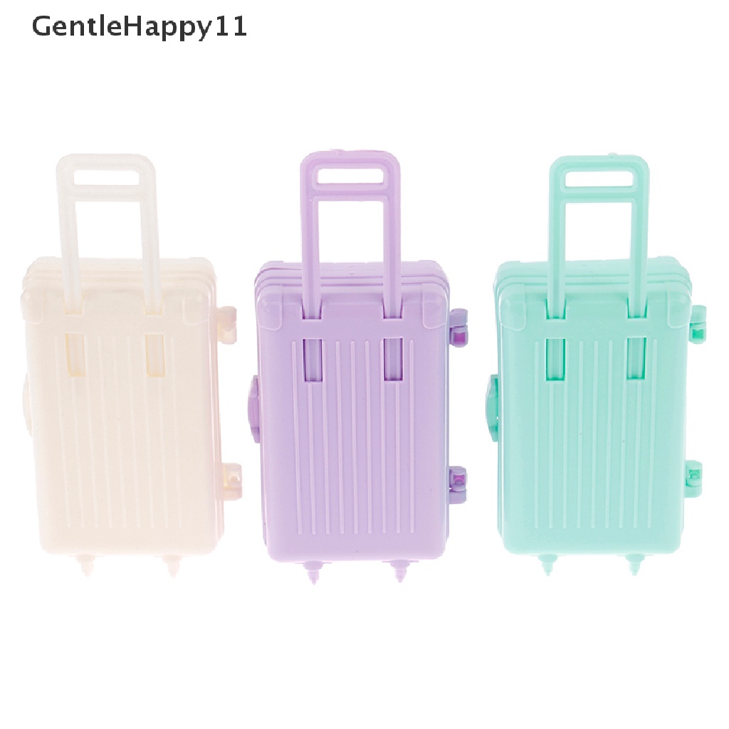Gentlehappy 1PCS New Rumah Boneka Miniatur Koper Plastik Bagasi Travel Mainan Boneka Aksesoris id