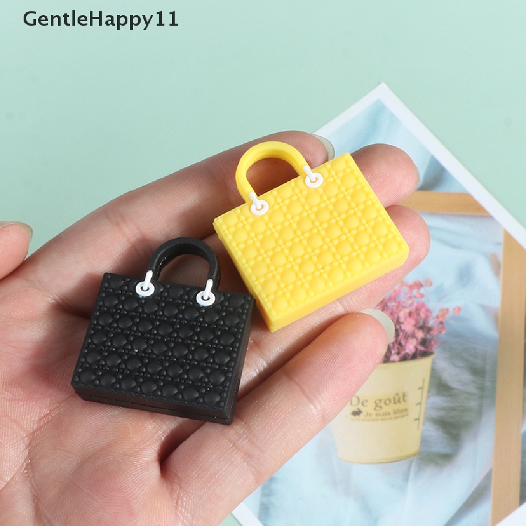 Gentlehappy 1Pc Tas Tangan Boneka Miniatur Model Handbag Belanja Untuk Dekorasi Rumah Boneka Untuk id Kain