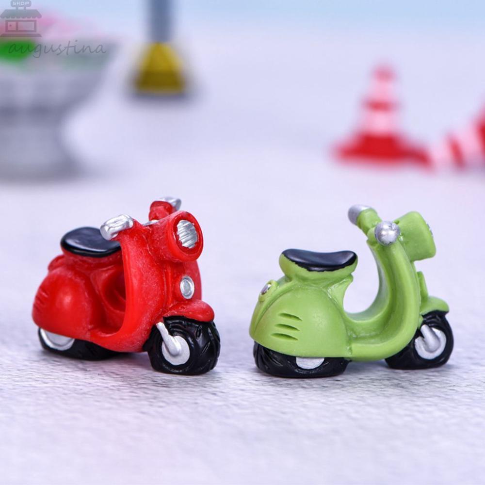 Agustinina Motor Model DIY Kartun Mini Resin Peri Taman Aksesoris Hadiah Anak Lanskap Mikro