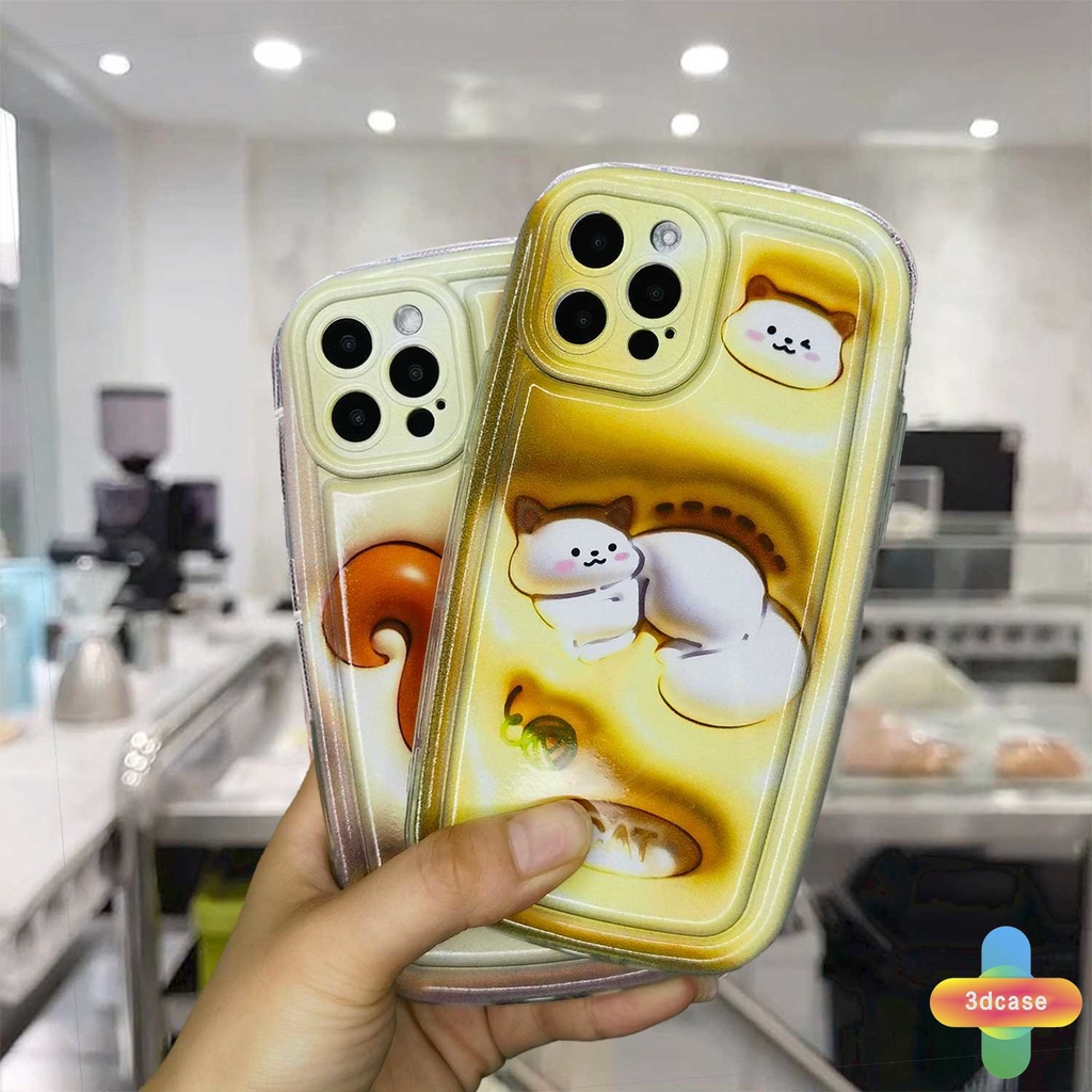 Compatible For Case IPhone 13 12 11 14 PRO MAX 6 7 6S 8 14 Plus X XR XS MAX 11 12 13 Se 2020 6SPlus 7Plus 6Plus 8Plus 14Plus XSMAX Cartoon  Squirrel Silicone Soap Case