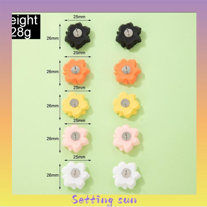 COD✨Anting kamelia sederhana Elegan dan lapang Anting pejantan mutiara TN