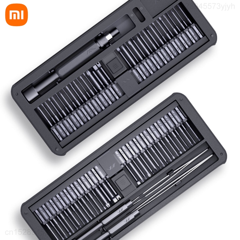 Xiaomi JIMI JM-GNT80 80in1 Obeng Presisi Serbaguna DIY Rumah Obeng 72PC S2 Alloy Steel Drill Bit Dengan 2batang