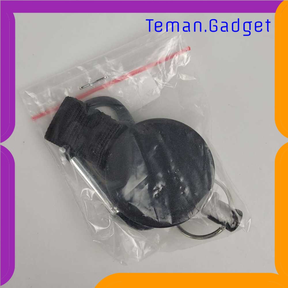 TG - OLR QOONG Gantungan Kunci Retractable Carabiner Steel Wire - H24
