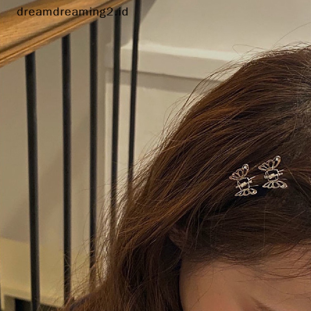 (dream) 10pcs Korea Lucu Mini Logam Berongga Kupu-Kupu Jepit Rambut Hair Claw Untuk Anak Perempuan Anak2022Fashion Mahasiswa Anak Hair Clip Headwear//