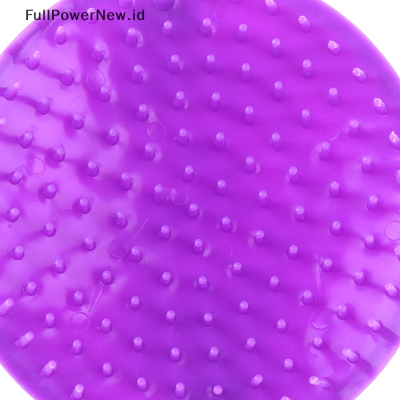 Power Bulat Lembut Shower Shampoo Massage Brush Sisir Cuci Rambut Kepala Head Massager ID
