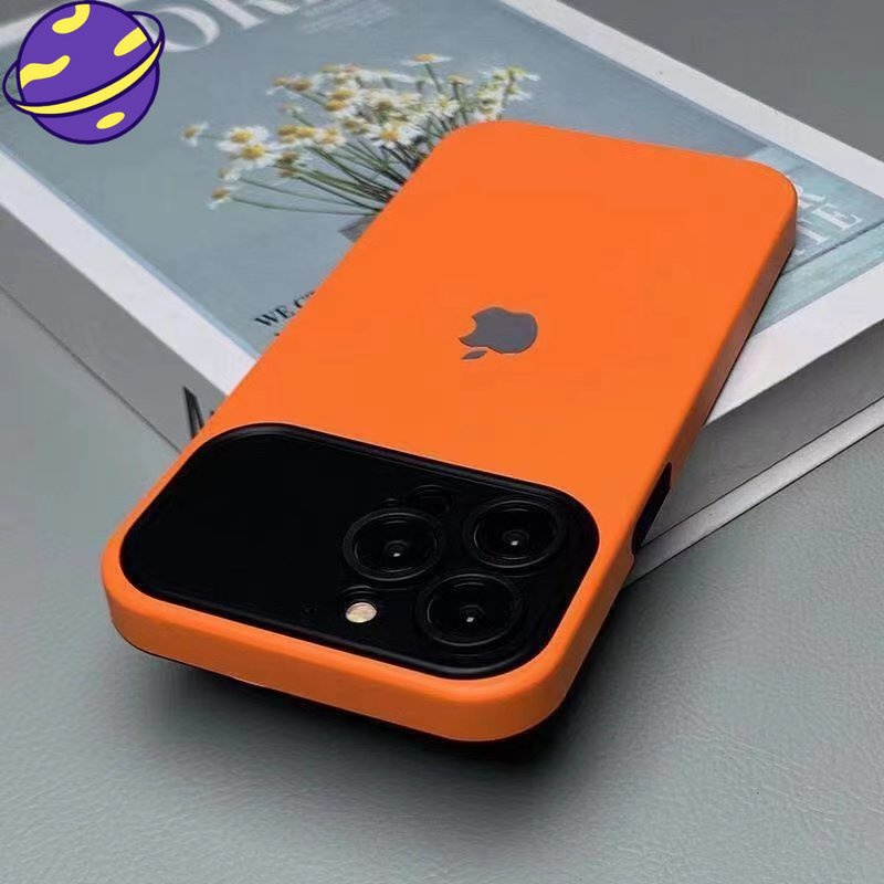 IPHONE Casing Silikon 2in1 Jendela Besar Cocok Untuk Iphone14 13 12 11 Pro X XS Max XR 14Plus Soft Case Anti Jatuh