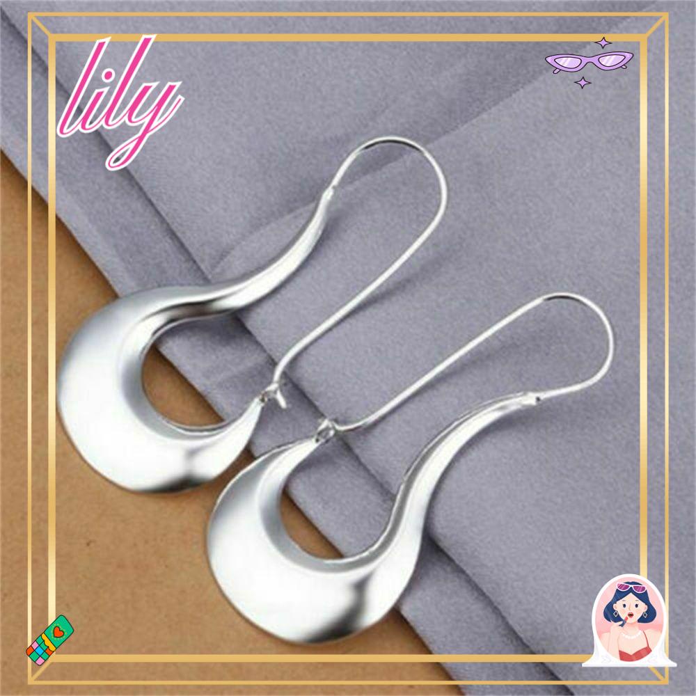 Lily Anting Tindik Fashion Womens Panjang Hoop Wanita Hadiah Pesta Telinga Liontin