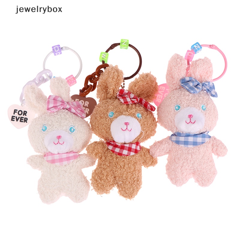 [jewelrybox] 1setcute rabbit plush doll Gantungan Kunci Mobil Liontin Paskah rabbit doll Aksesoris Butik