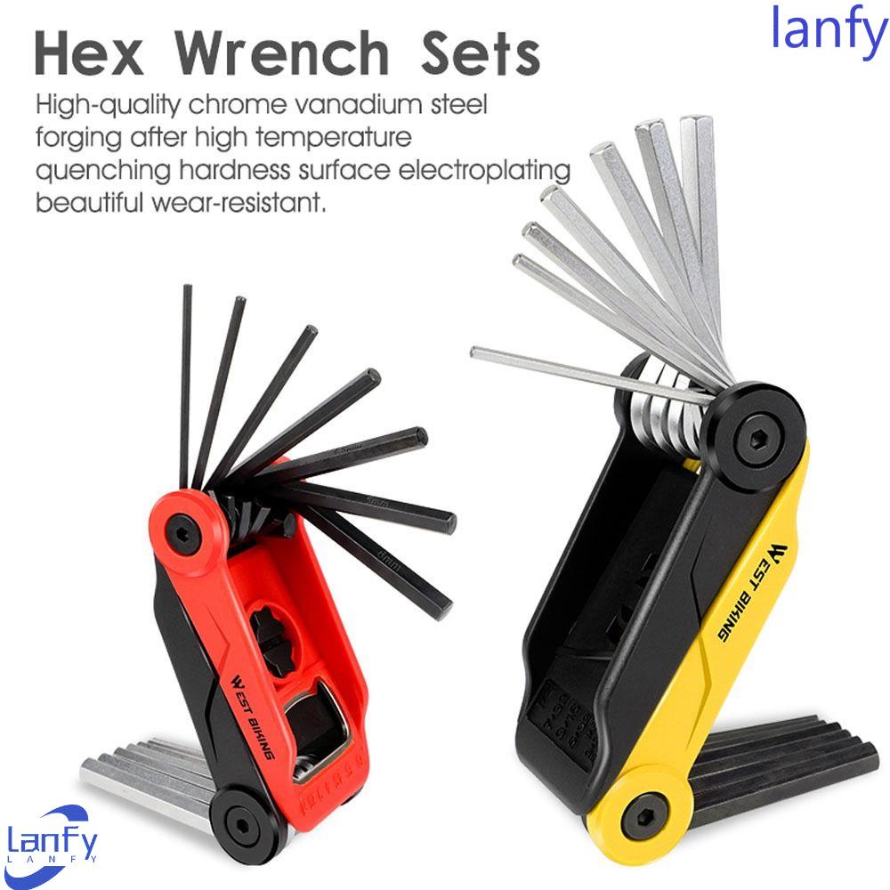 Lanfy Sepeda Multi-Fungsi Alat Portable 16in1 Bersepeda Bagian Aksesoris Sepeda Alat Perbaikan Obeng Hexagonal