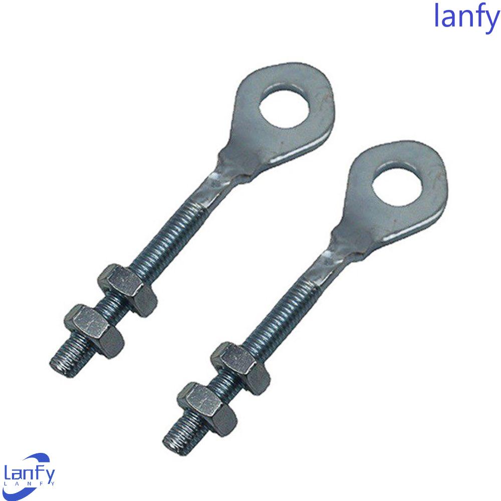 Lanfy Chain Adjuster Stainless Steel 2Pcs/Set Untuk 50CC 70CC 90CC Perlengkapan Motor Aksesoris Motor ATV 12mm Top Chain Device