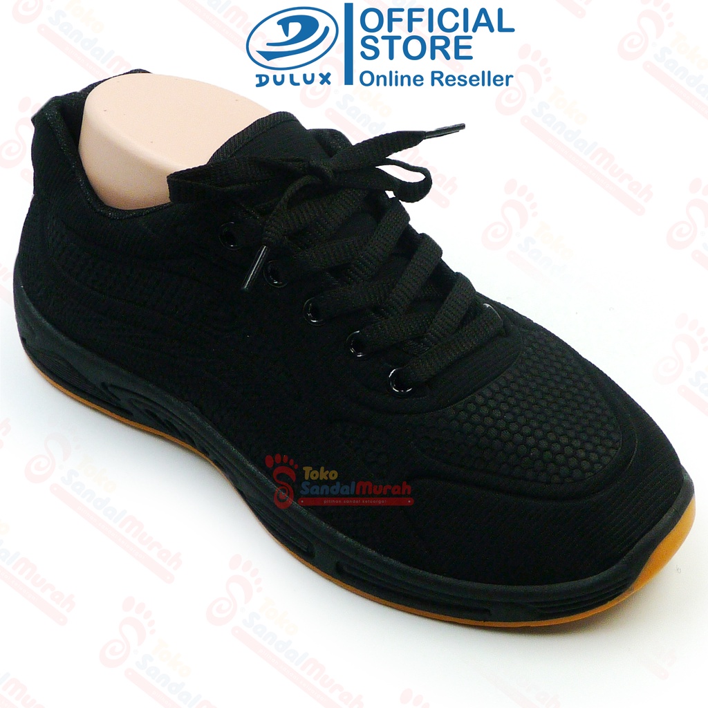 Toko Sendal Murah - Sepatu Sekolah Full Hitam Uk 35 - 43 / Sepatu Tali Model Terbaru Nyaman / Sepatu Sneakers Pria Wanita / Sepatu Sekolah SD SMP SMA [Toko Sendal Murah BX 2058 Hitam]