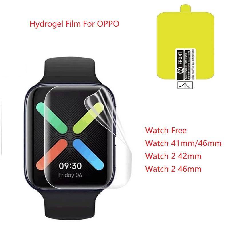 Full Cover Hydrogel Film Pelindung Layar Untuk OPPO Watch2 3 41mm 42mm 46mm Pro Smart Watch Bukan Kaca Film Layar Lembut Untuk OPPO Band2