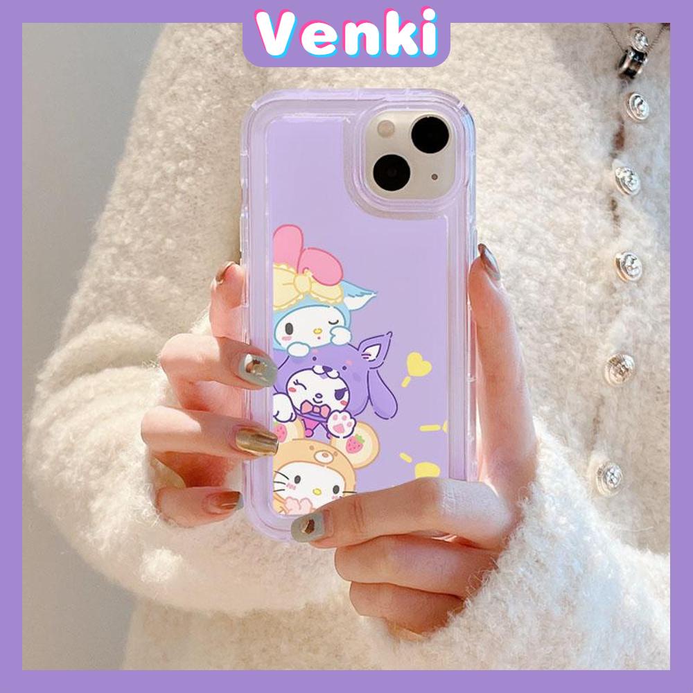 VENKI - For iPhone 11 iPhone Case Clear Case TPU Soft Case Airbag Shockproof Protection Camera Brown Cute Bear Compatible with iPhone 14 13 Pro Max iPhone 12 Pro Max  7 6Plus XR