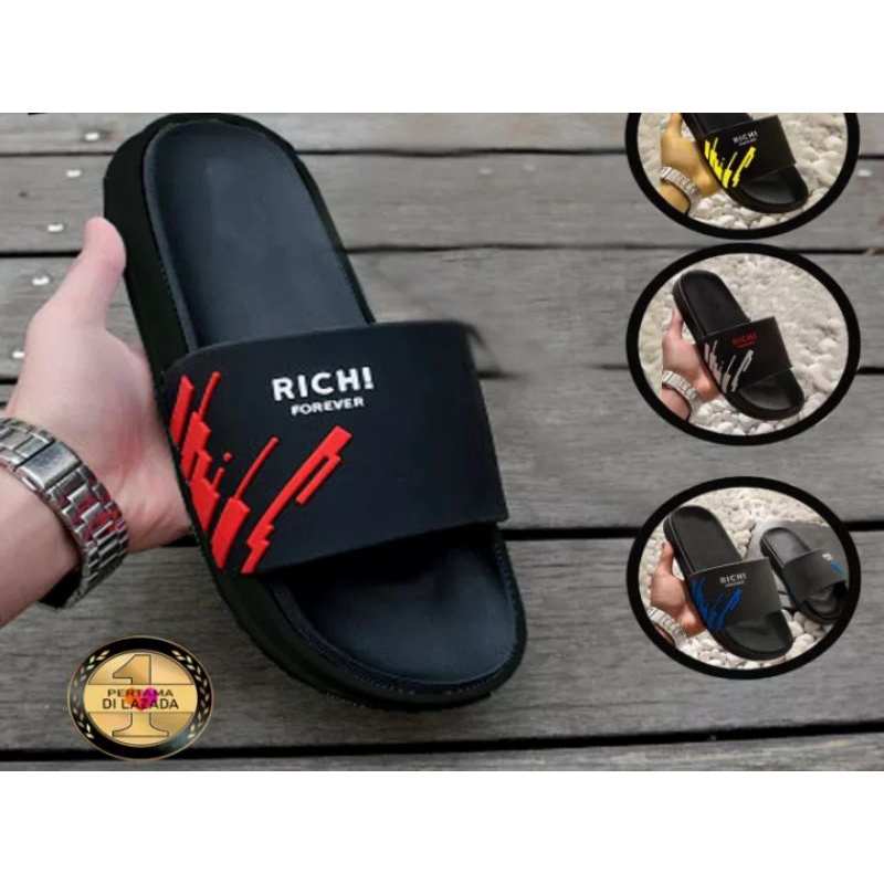 Sandal Pria Wanita Terbaru Sandal Slop Richie