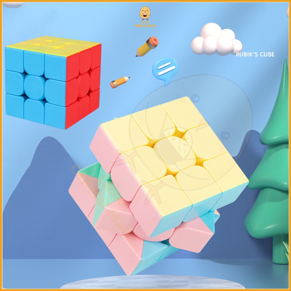 Poney Rubik 3x3x3 Rubik magic cube meilong speedcube asli Kubus ajaib