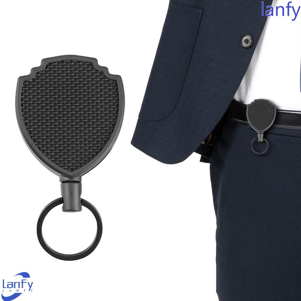 Lanfy Retractable Keychain Camping Anti Hilang Tarikan Mudah Multifungsi Keys Holder