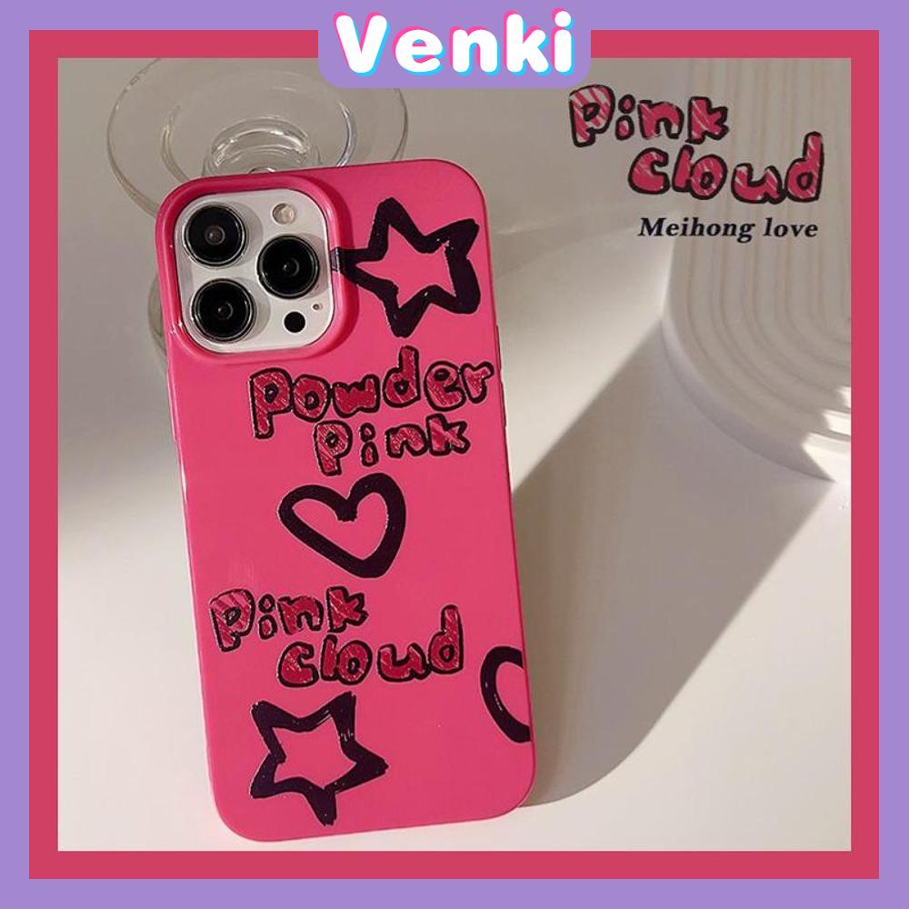 VENKI - For iPhone 11 iPhone Case Red Glossy TPU Soft Case Shockproof Protection Camera Romantic Love Letters Compatible with iPhone 14 13 Pro max 12 Pro Max xr xs max 7 8Plus